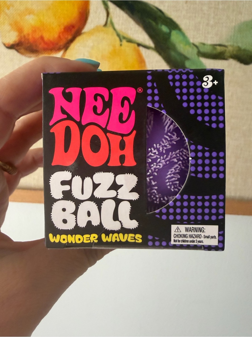 NeeDoh Fuzz Ball Wonder Waves - Purple Sensory Toy